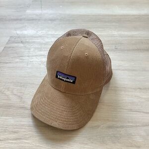 Patagonia tan trucker hat